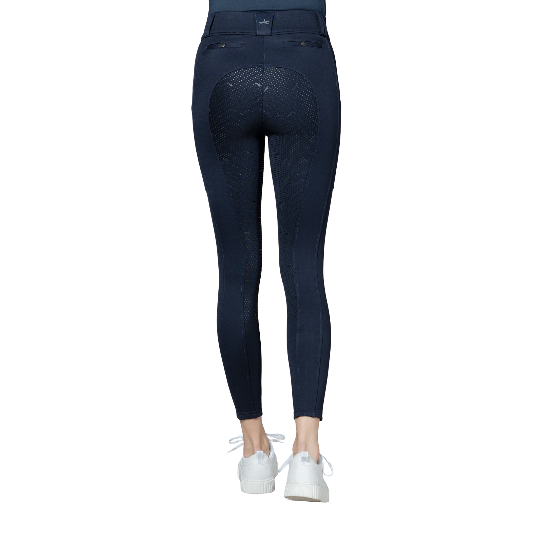 Schockemohle Dorina Ladies Full Grip Riding Tights, Dark Navy