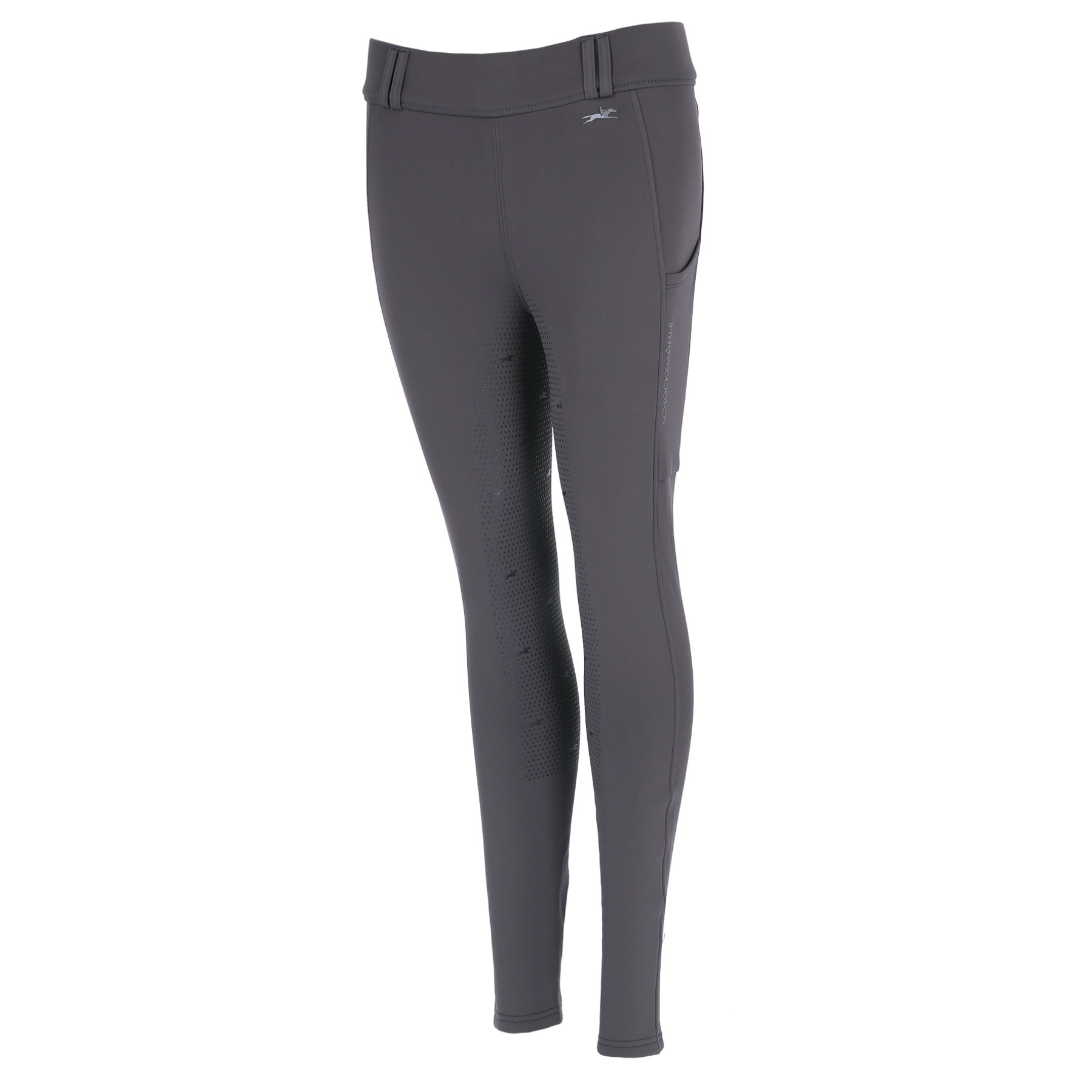 Schockemohle Dorina Ladies Full Grip Riding Tights, Dusty Chocolate