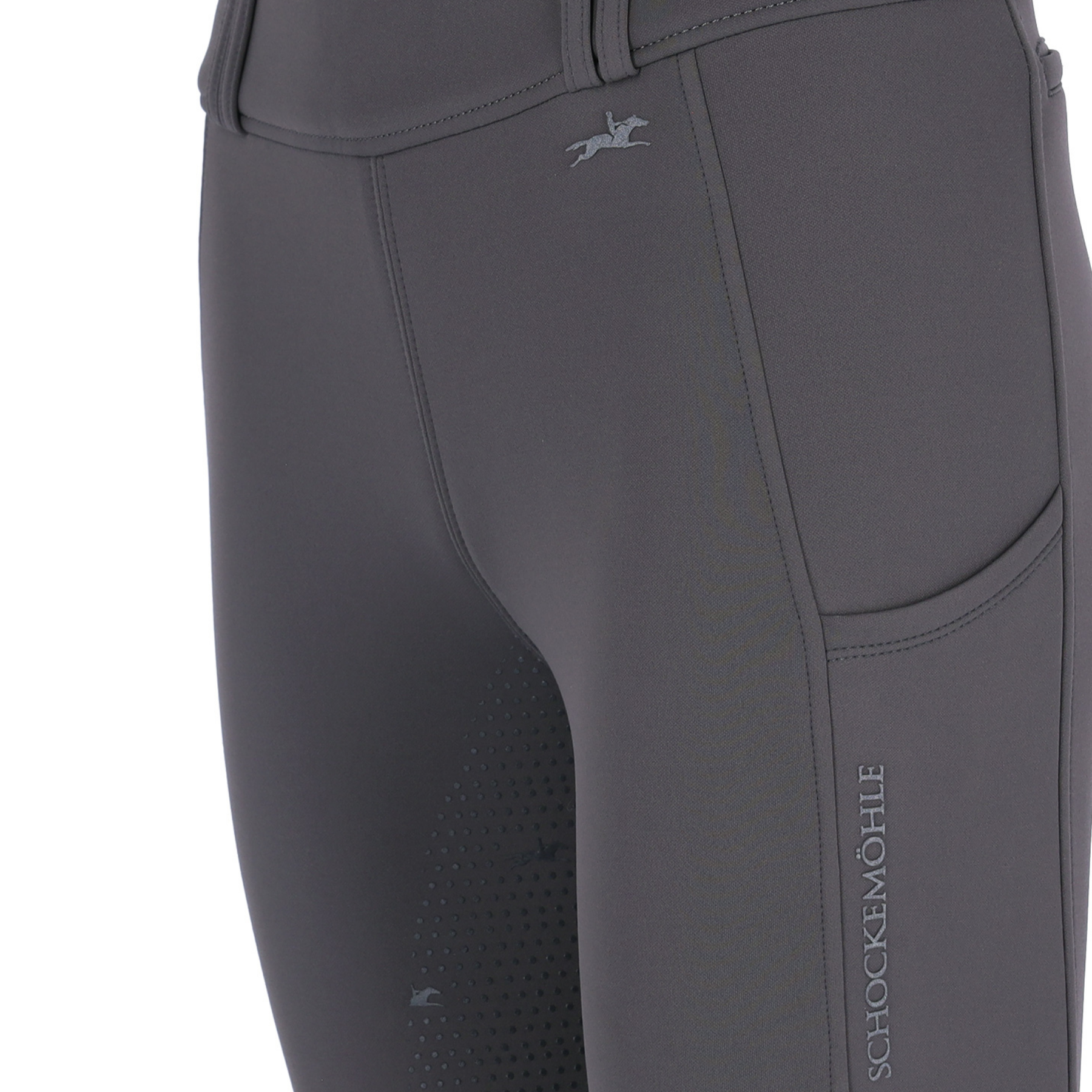 Schockemohle Dorina Ladies Full Grip Riding Tights, Dusty Chocolate