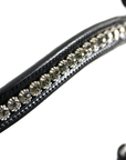 Schockemohle Equitus Beta Anatomical Special Bridle, Black Patent/Silver