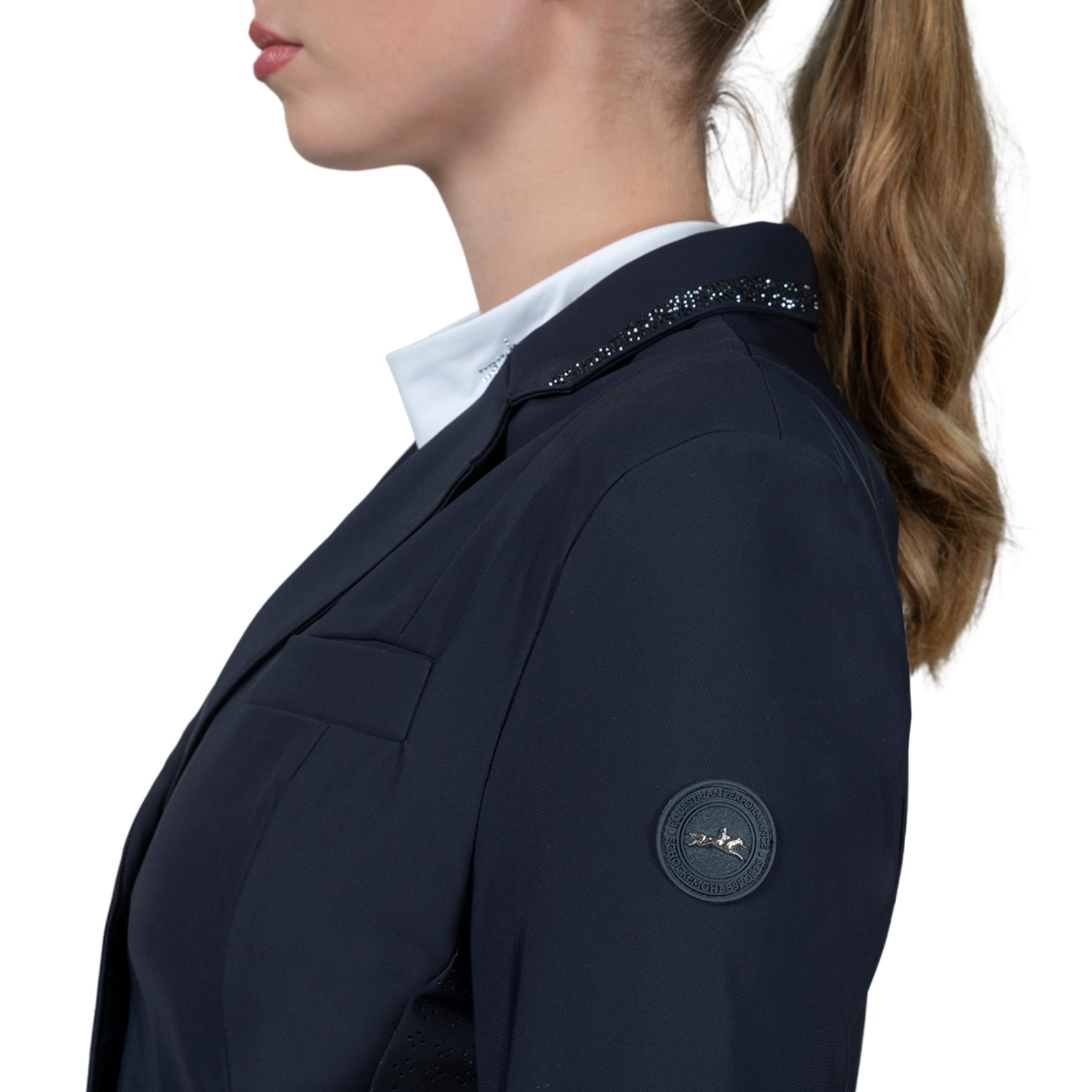 Schockemohle SPAlaine Ladies Show Jacket, Dark Navy