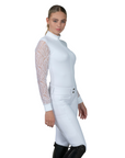 Schockemohle SPAlicia Style Ladies Long Sleeve Competition Shirt, White