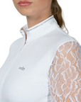 Schockemohle SPAlicia Style Ladies Long Sleeve Competition Shirt, White