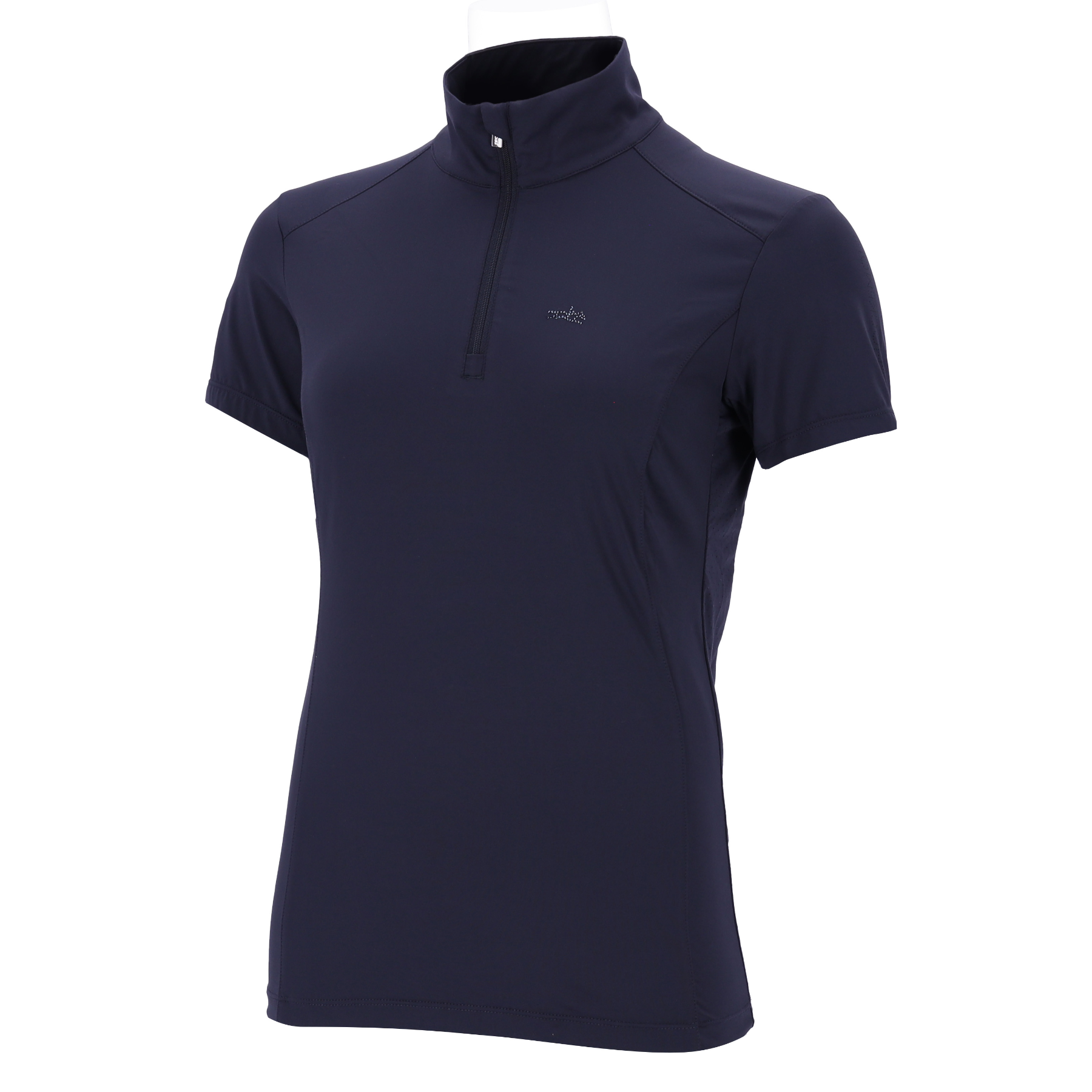 Schockemohle SPAmara Style Ladies Short Sleeve Training Shirt, Dark Navy