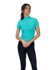 Schockemohle SPAmara Style Ladies Short Sleeve Training Shirt, Sea Green