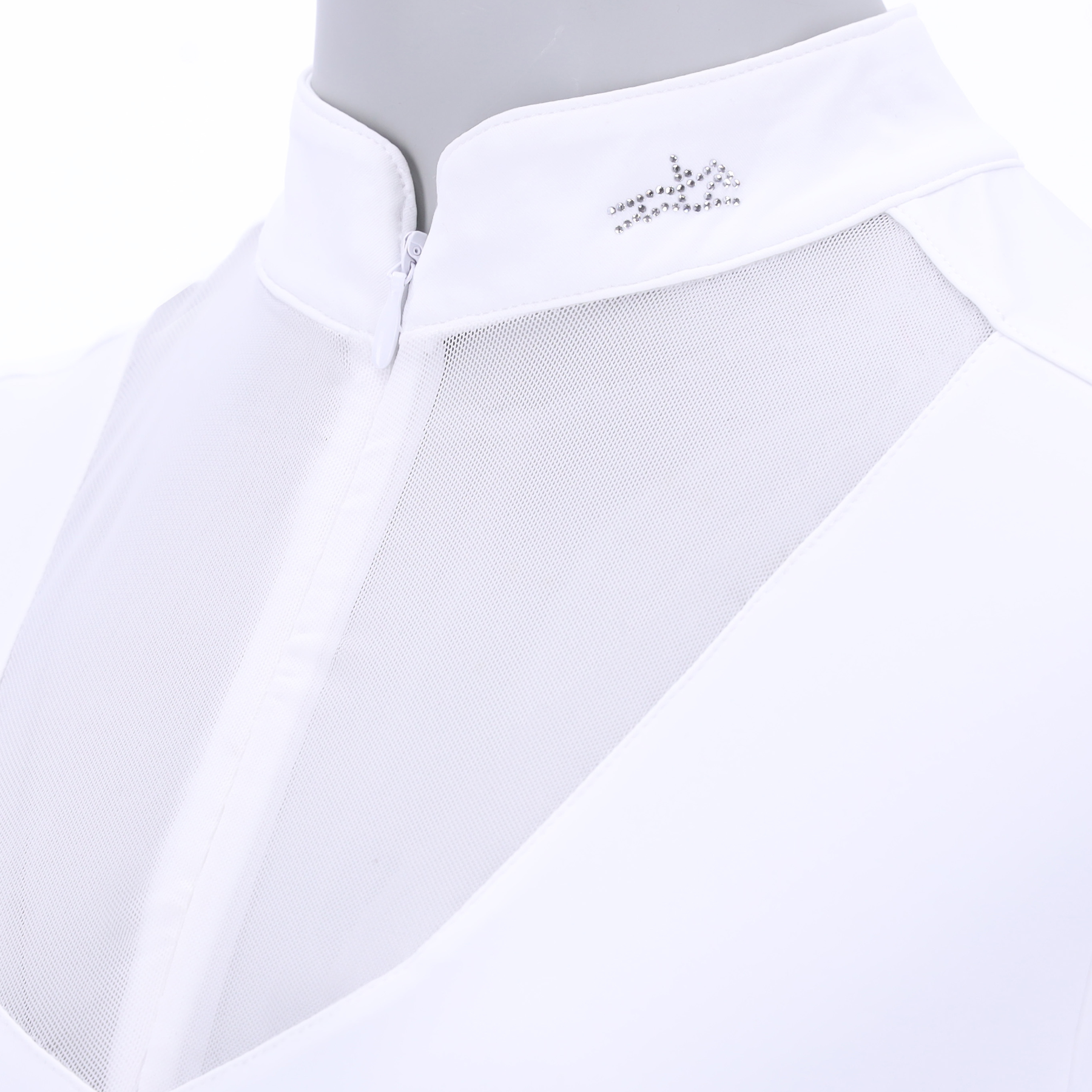 Schockemohle SPAnita Style Ladies Short Sleeve Competition Shirt, White