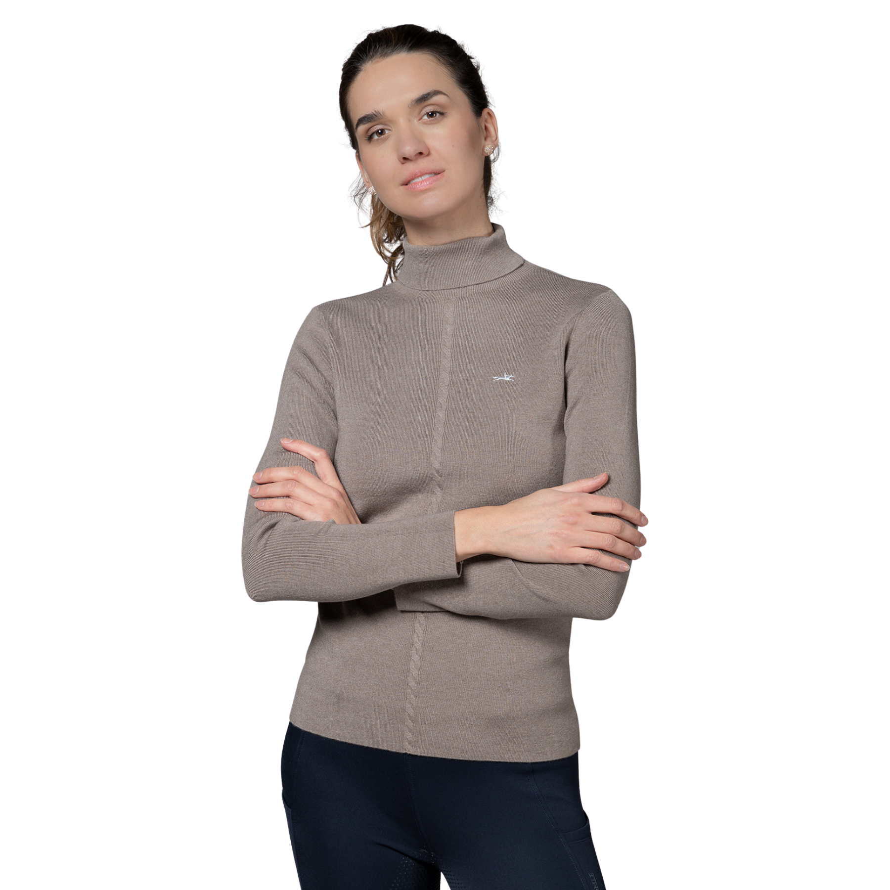 Schockemohle SPJosie Style Ladies Long Sleeve Turtleneck, Hazel