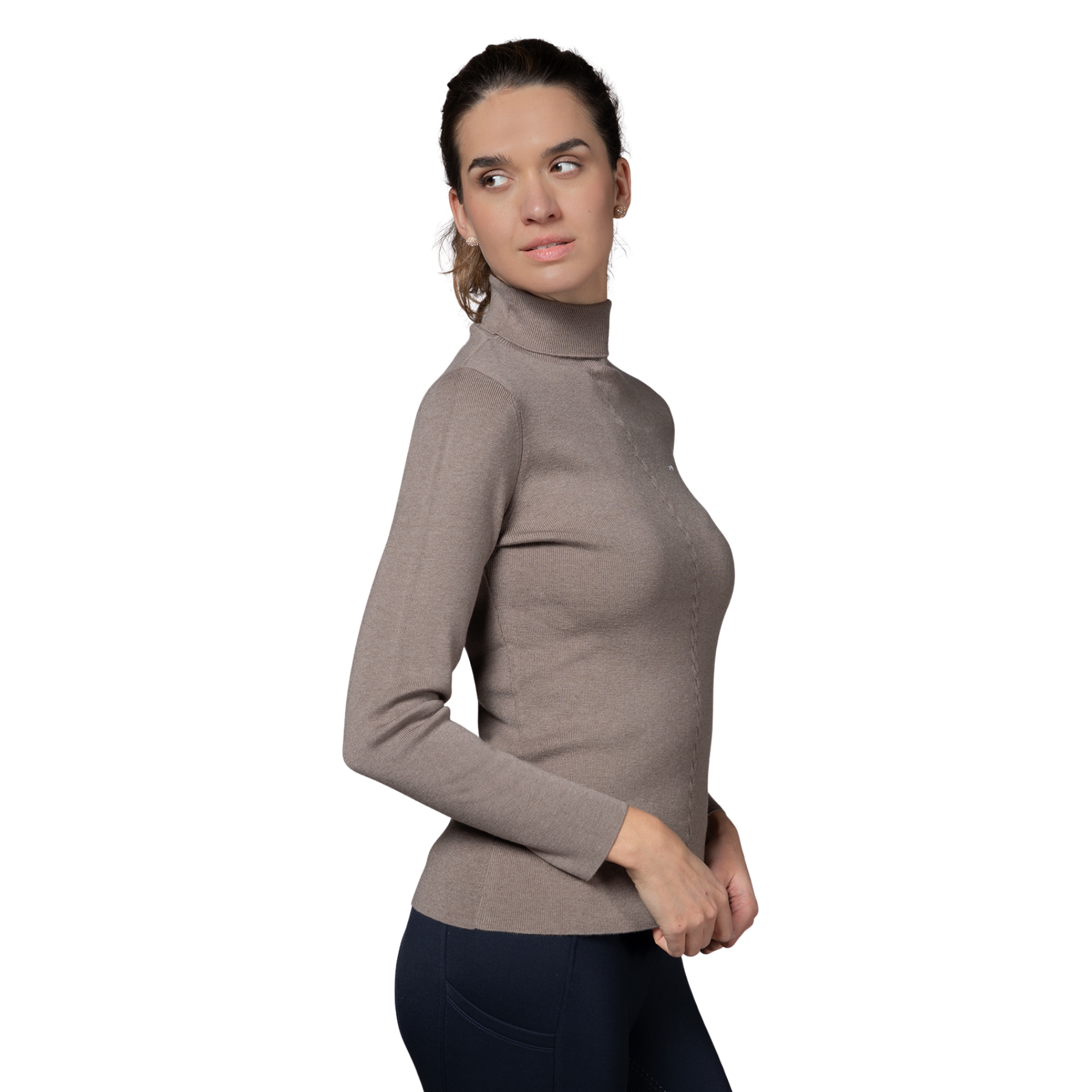 Schockemohle SPJosie Style Ladies Long Sleeve Turtleneck, Hazel