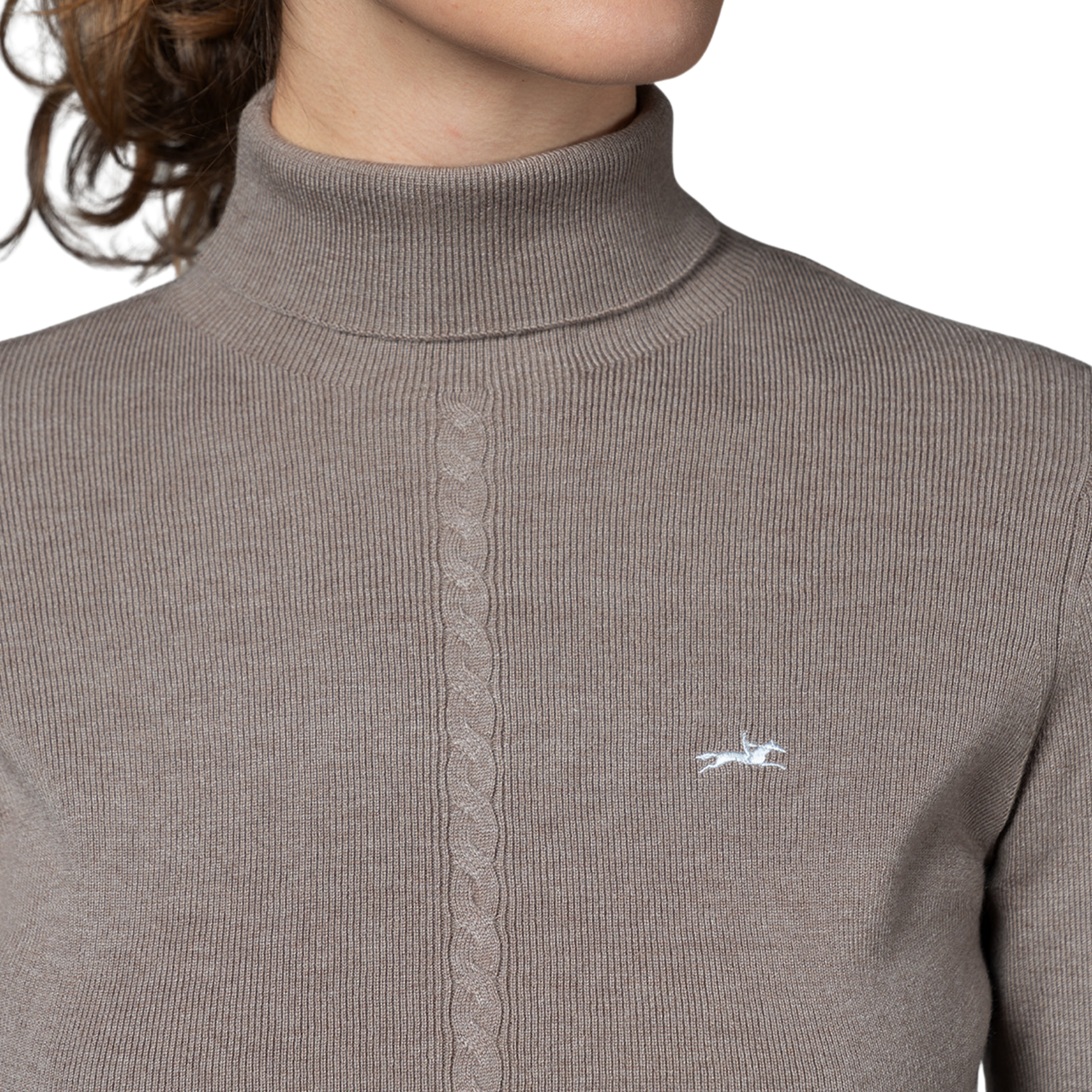 Schockemohle SPJosie Style Ladies Long Sleeve Turtleneck, Hazel