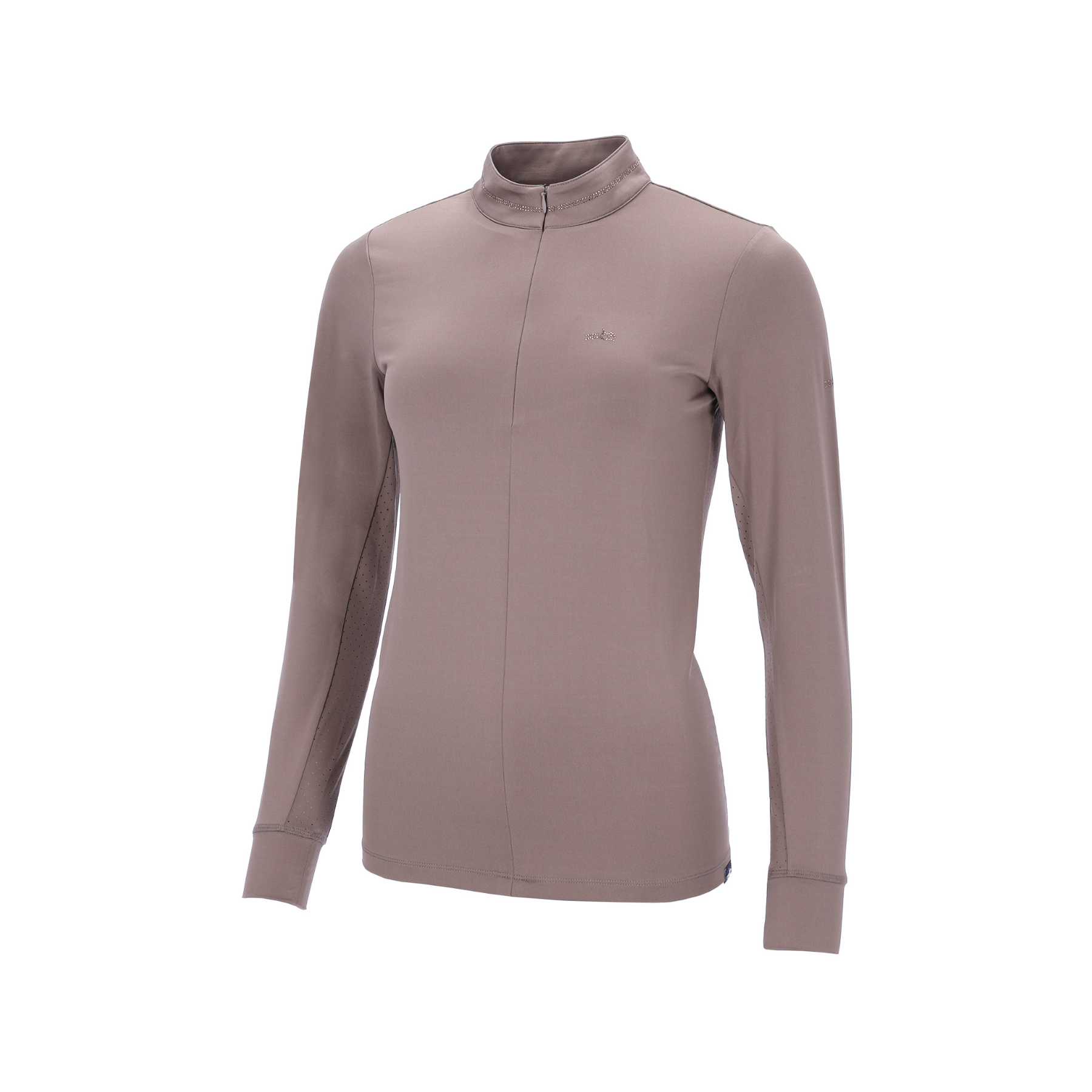 Schockemohle SPPeppa Ladies Long Sleeve 1/2 Zip Training Shirt, Hazel