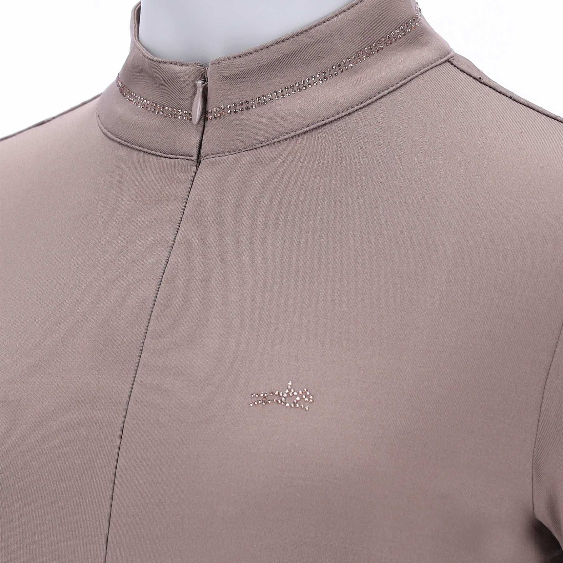 Schockemohle SPPeppa Ladies Long Sleeve 1/2 Zip Training Shirt, Hazel