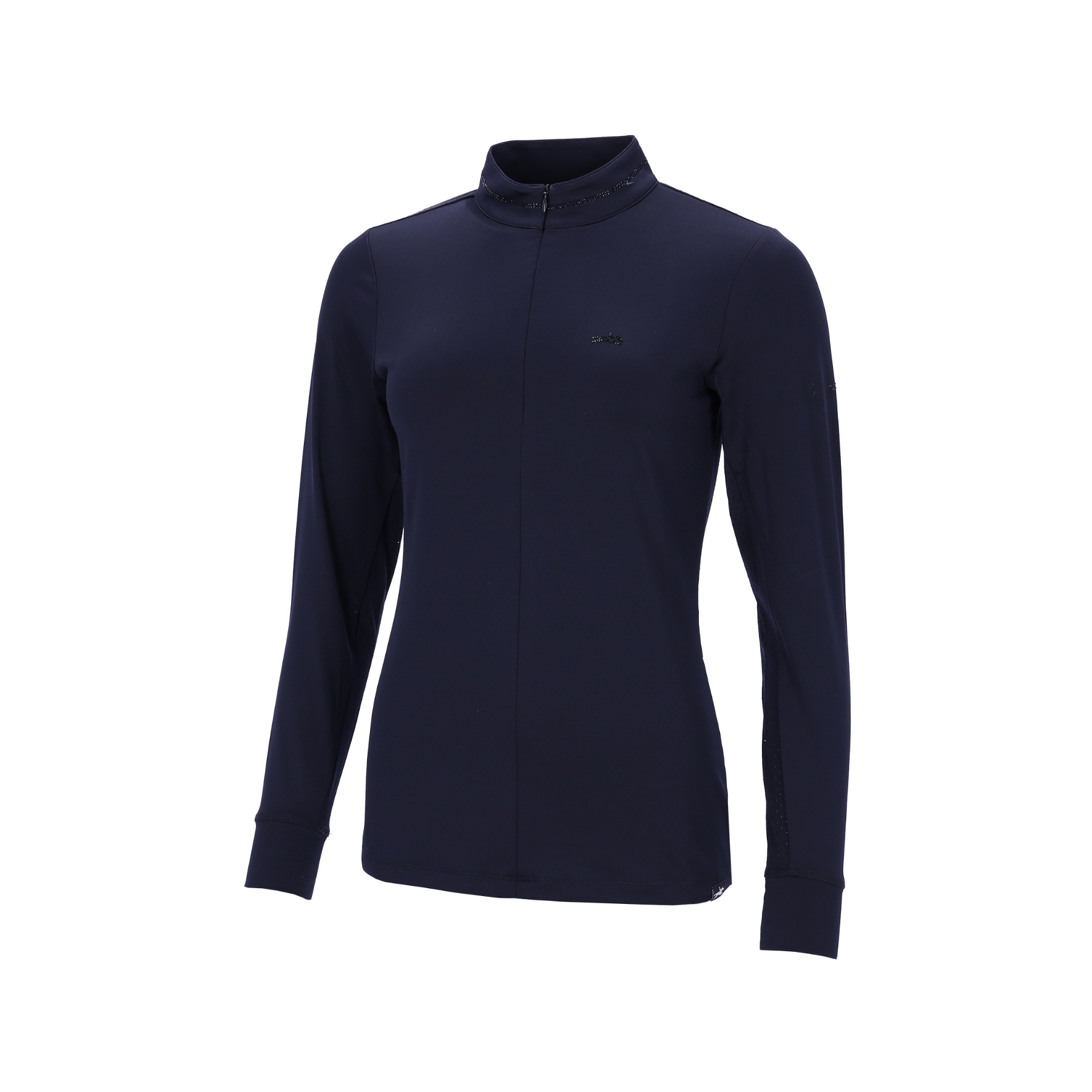Schockemohle SPPeppa Ladies Long Sleeve 1/2 Zip Training Shirt, Navy