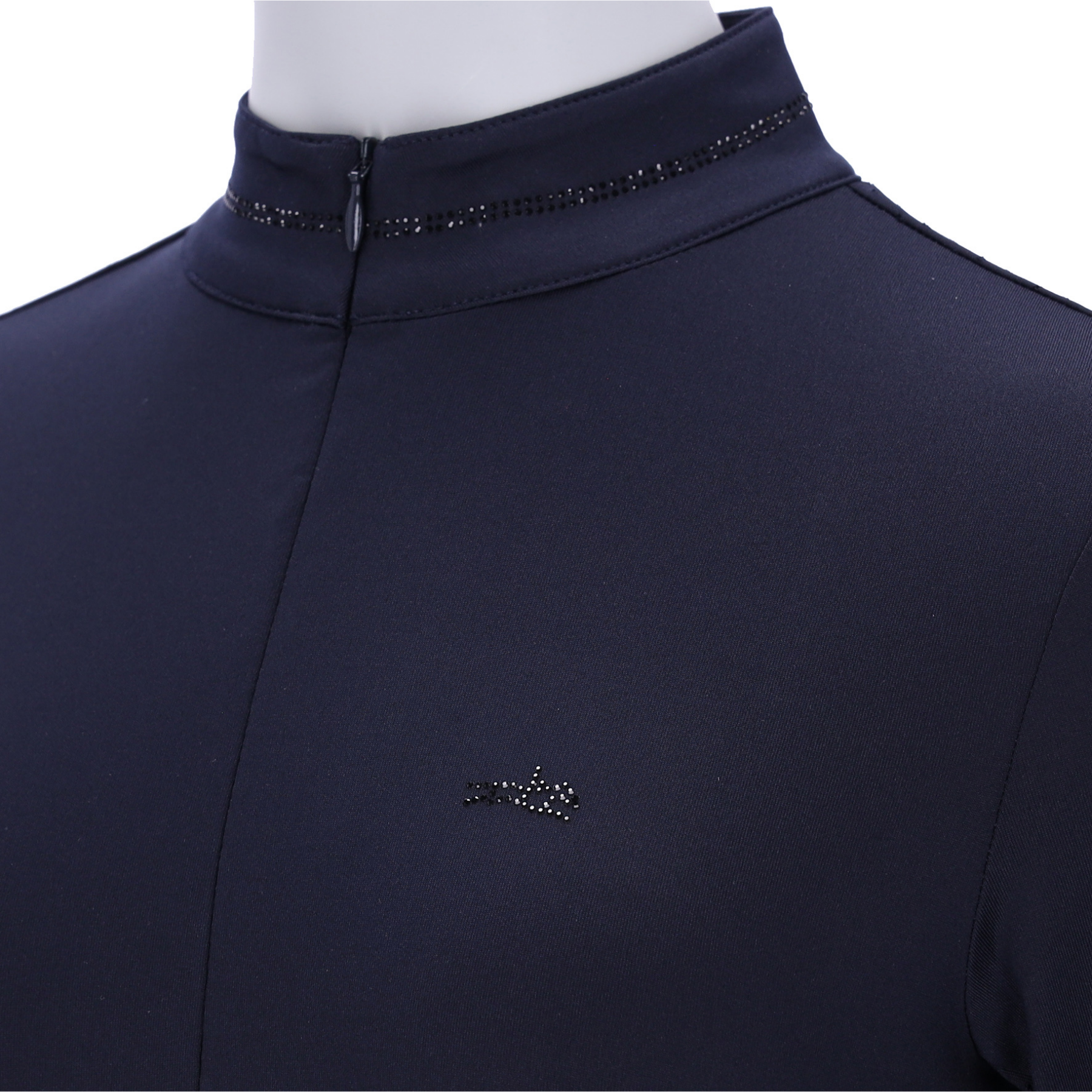 Schockemohle SPPeppa Ladies Long Sleeve 1/2 Zip Training Shirt, Navy