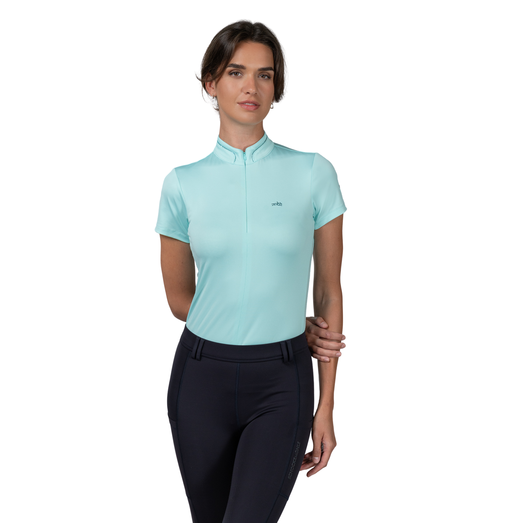 Schockemohle SPPoppy Style Ladies Short Sleeve Training Shirt Equestrian Performance Top
