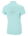 Schockemohle SPPoppy Style Ladies Short Sleeve Training Shirt, Aqua Sea