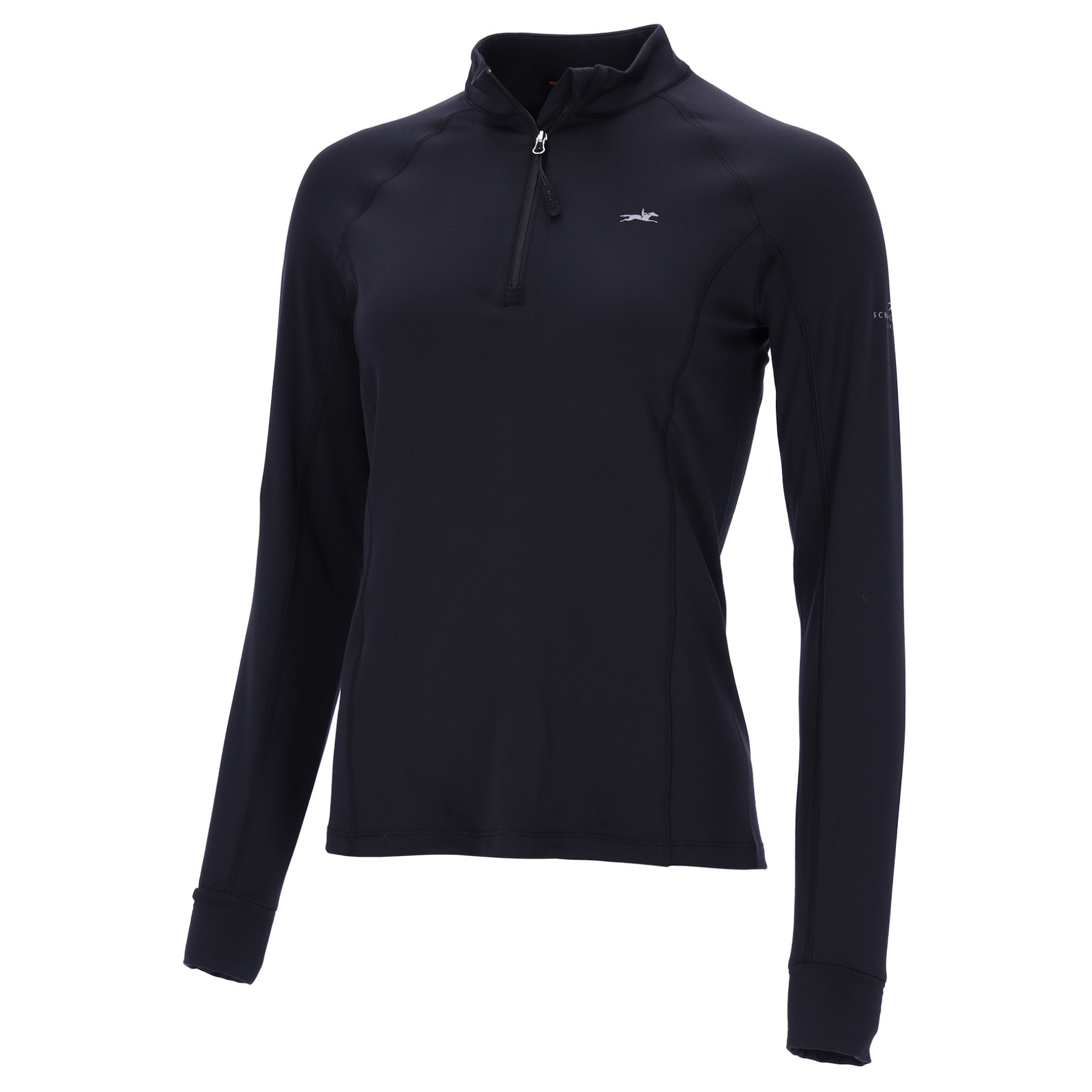 Schockemohle SPWinter Page Style Ladies Long Sleeve Training Shirt, Dark Gray