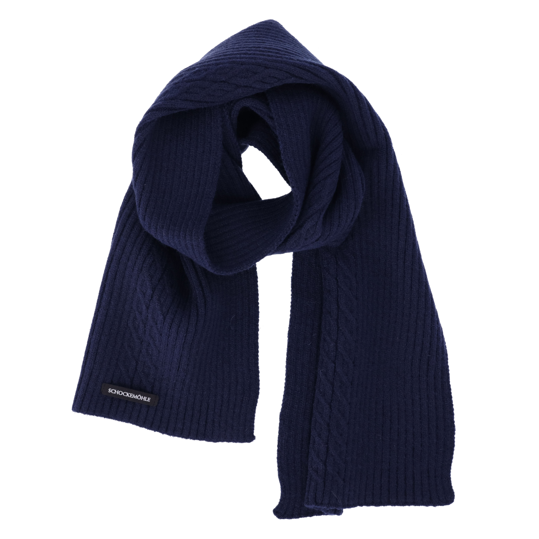 Schockemohle Scarf, Braided Style, Dark Navy