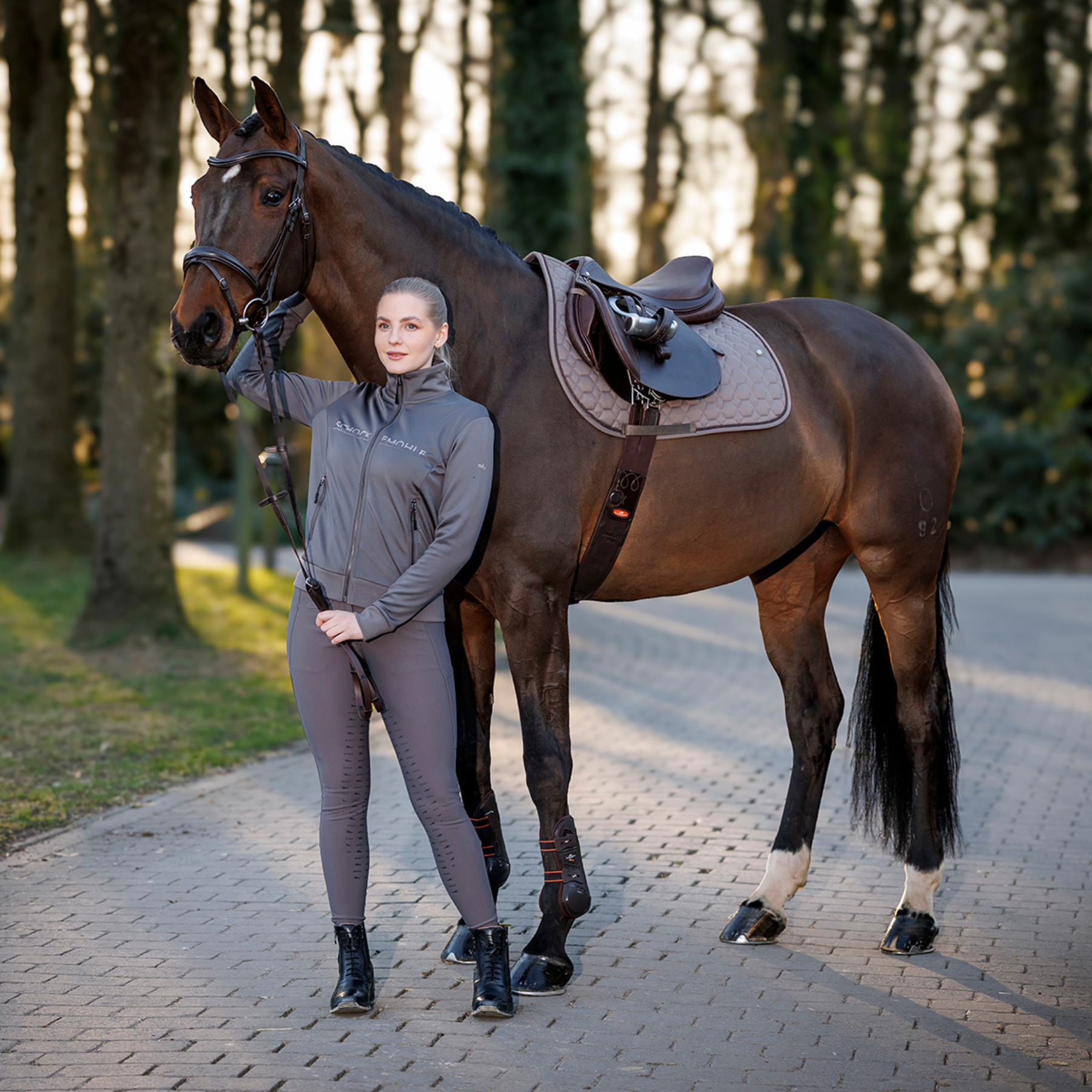 Schockemohle Sports Jump Saddle Pad Nitro, Hazel