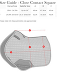 LeMieux Cotton Close Contact Saddle Pad, White