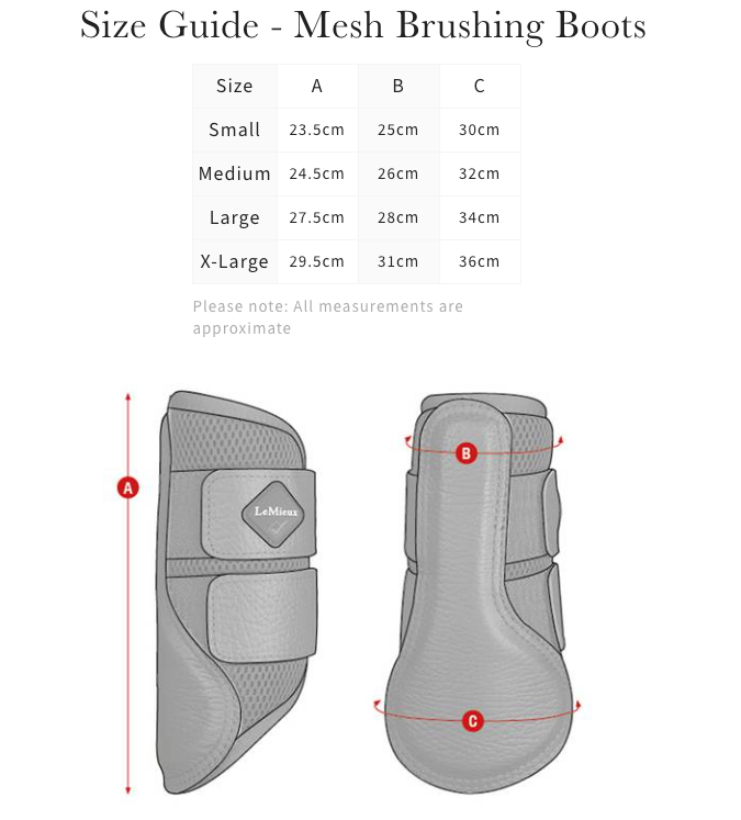 LeMieux Mesh Brushing Boots Black