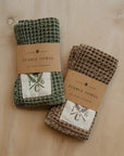 Sixteen Cypress Cotton Waffle Stable Towel, Hazel