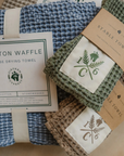 Sixteen Cypress Cotton Waffle Stable Towel, Pine