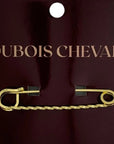 Dubois Cheval Stock Pin - Traditional Gold Spiral