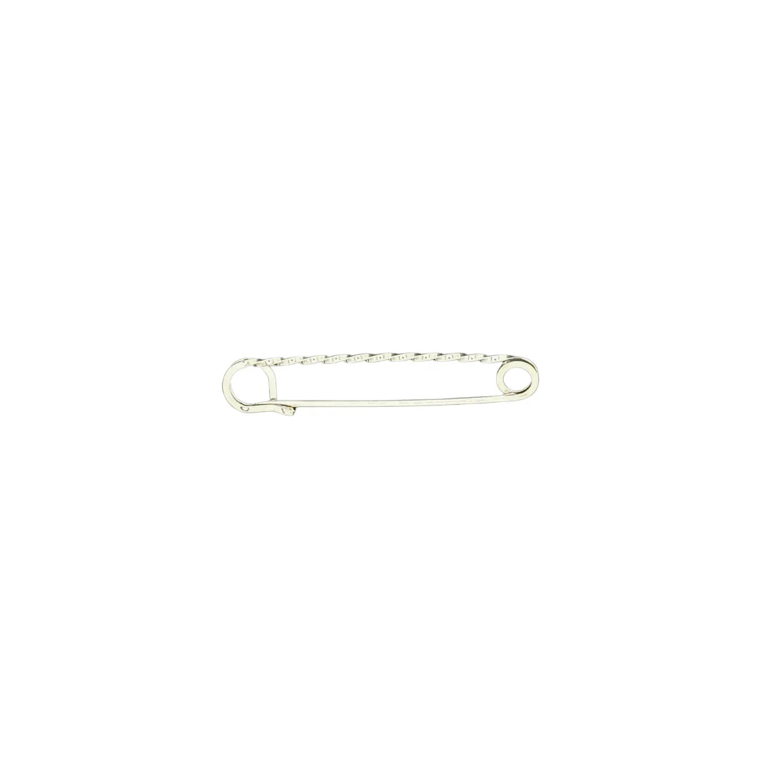 Dubois Cheval Stock Pin - Traditional Silver Spiral