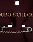 Dubois Cheval Stock Pin - Traditional Silver Spiral