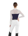EGO7 Florentine ML Lace Long Sleeve Competition Shirt, Navy/White