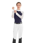 EGO7 Florentine ML Lace Long Sleeve Competition Shirt, Navy/White