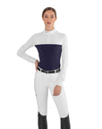 EGO7 Mesh ML Long Sleeve Competition Shirt, Navy/White