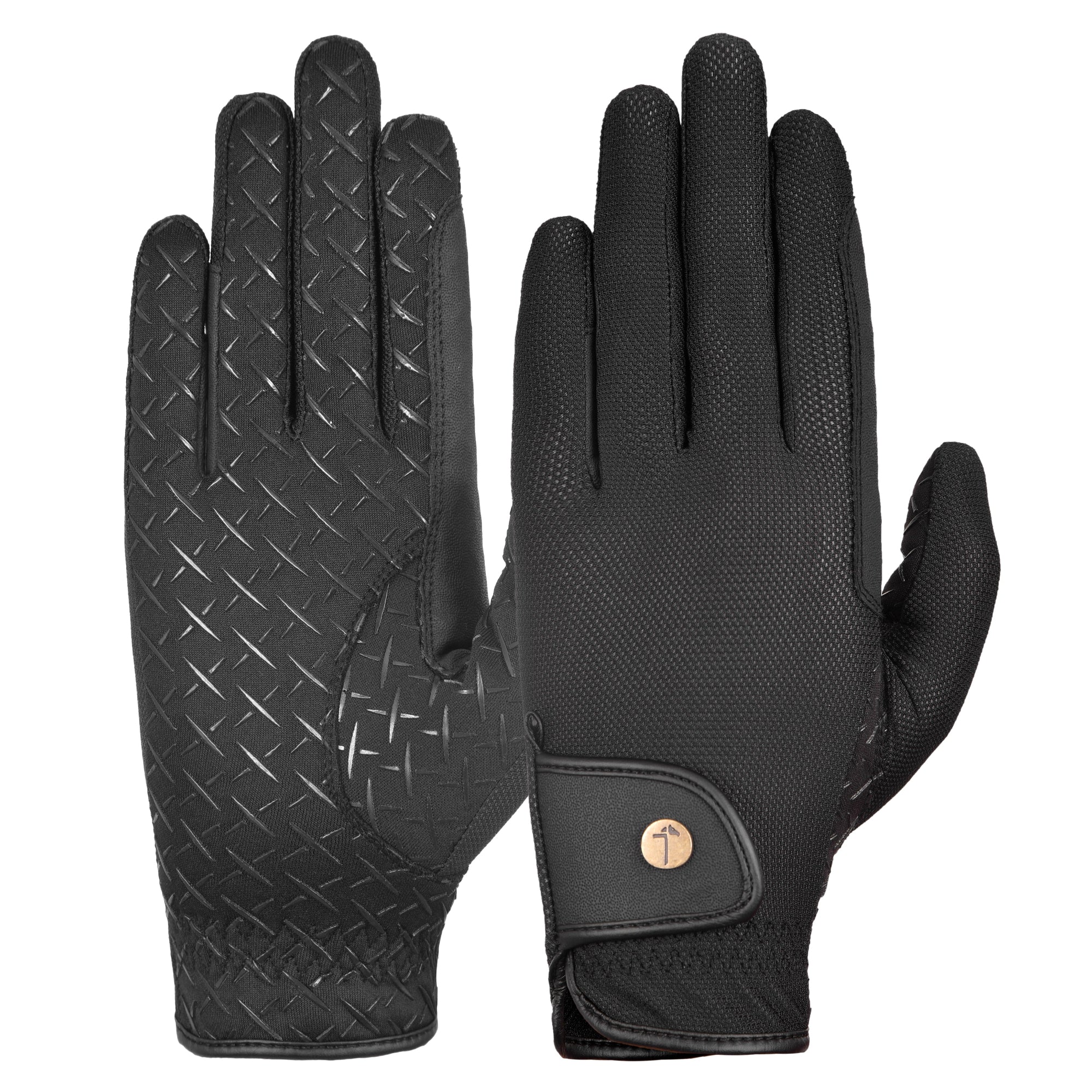 Jake Adams Equestrian, Tactiq Model M Gloves, Black