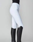 Yagya Ladies Timeless Knee Grip Riding Breeches, White