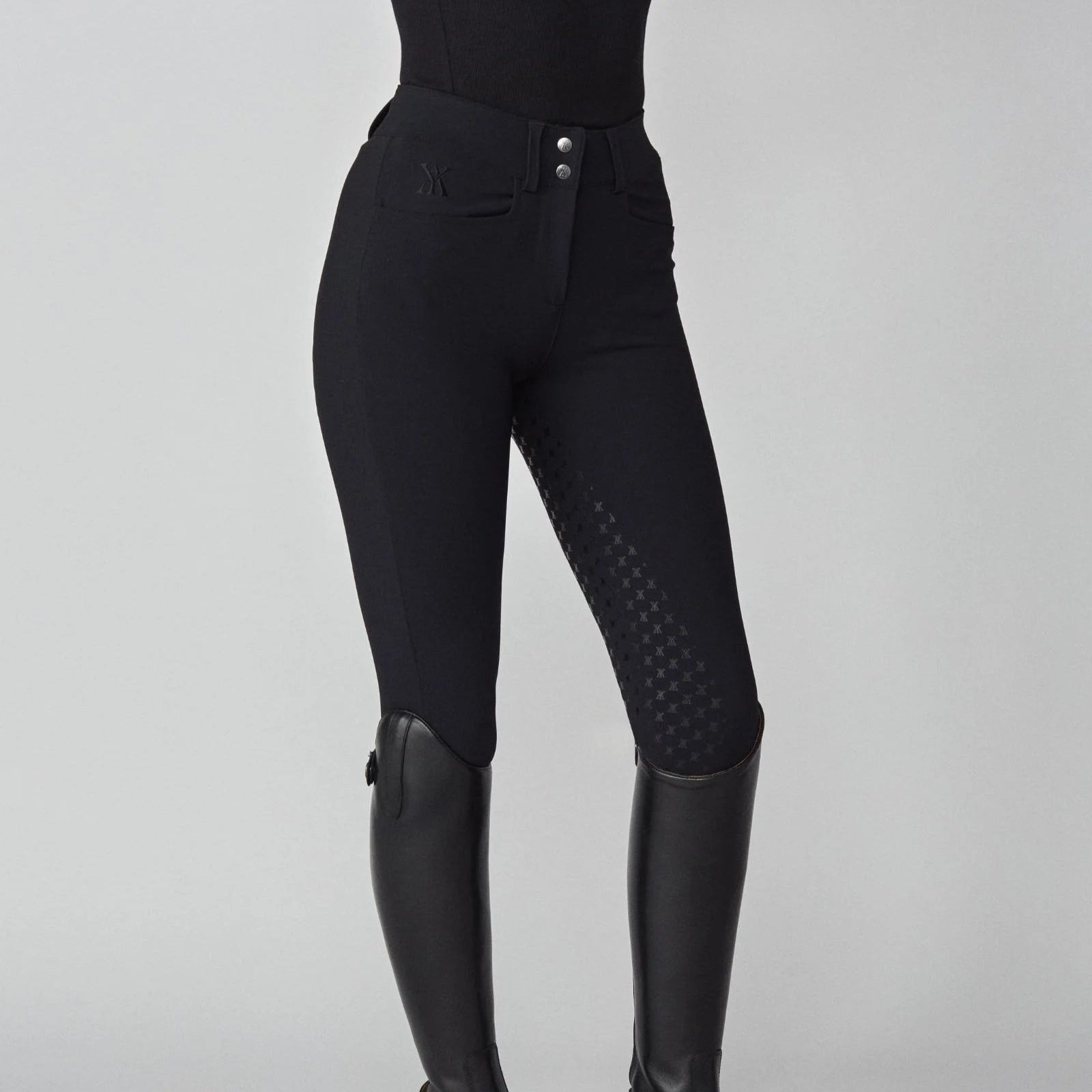 Yagya Ladies Timeless Full Grip Riding Breeches, Black