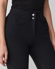 Yagya Ladies Timeless Knee Grip Riding Breeches, Black