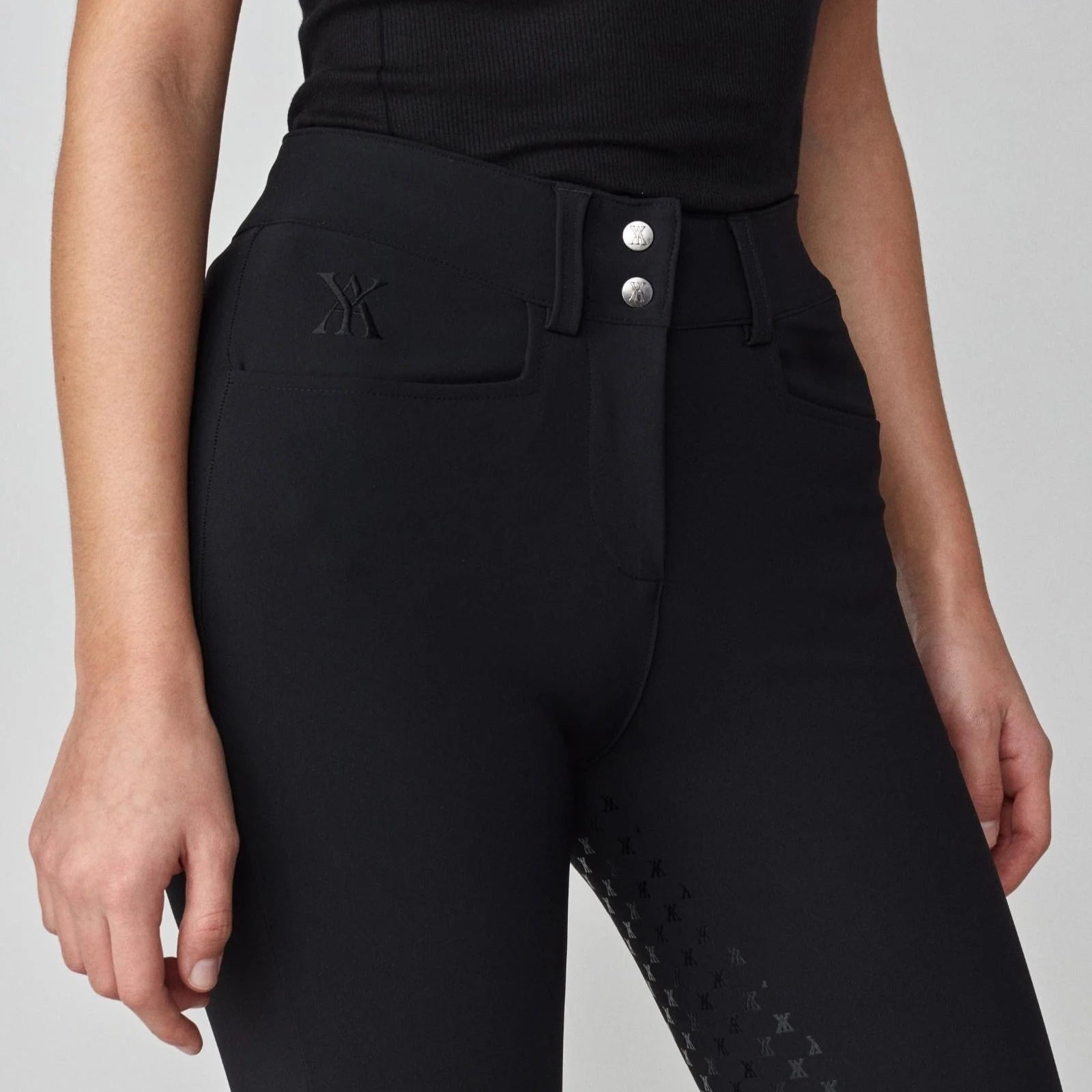 Yagya Ladies Timeless Full Grip Riding Breeches, Black