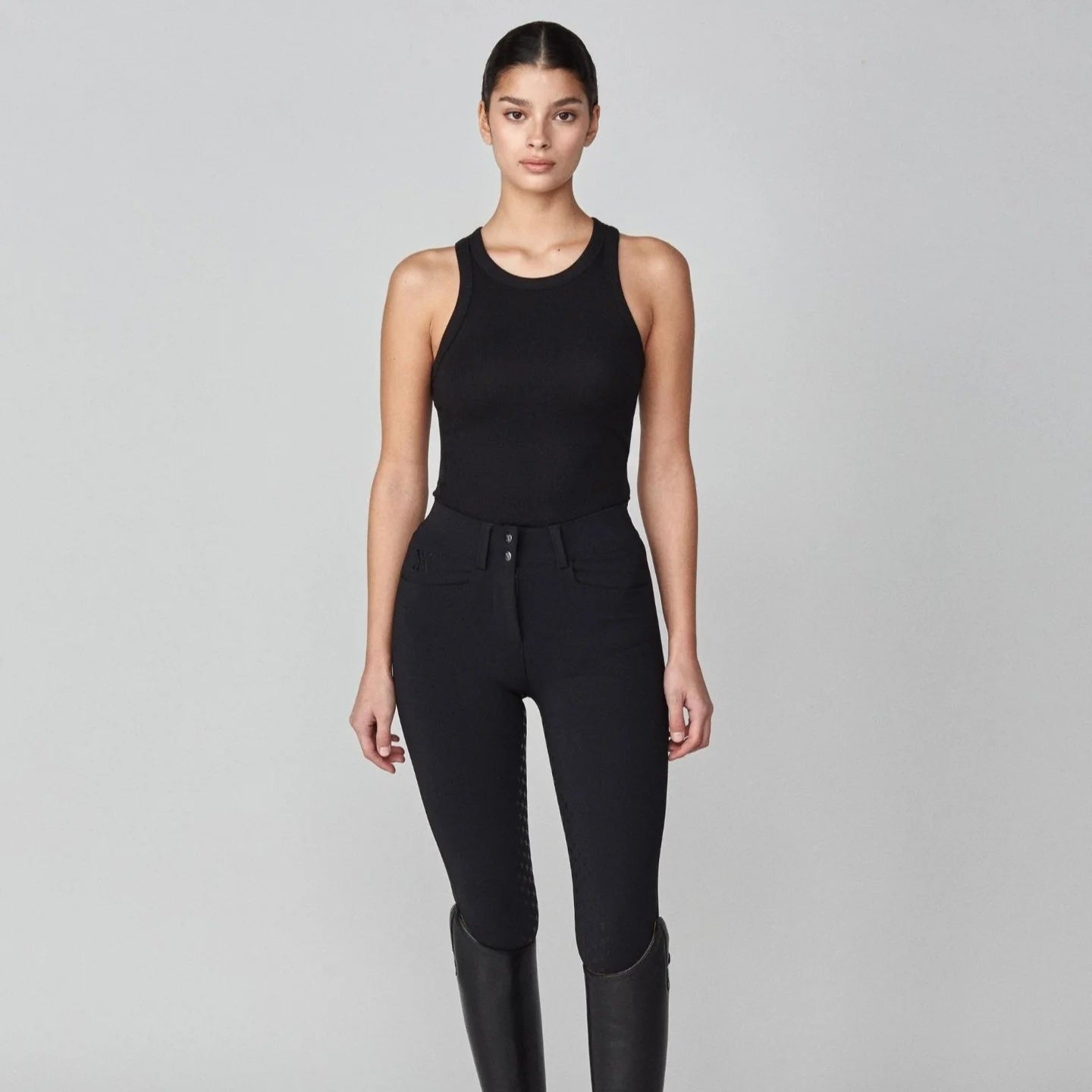 Yagya Ladies Timeless Knee Grip Riding Breeches, Black