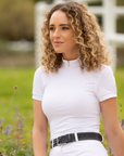 LeMieux Olivia Ladies Short Sleeve Show Shirt, White