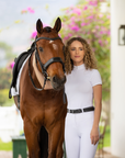 LeMieux Olivia Ladies Short Sleeve Show Shirt, White