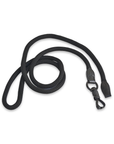 Trolle Ergonomic Leather Halter w/ Lead Rope, Black/Brown