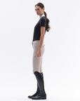 Trolle Ladies Mid Waist Knee Grip Breeches w Pocket, Sand