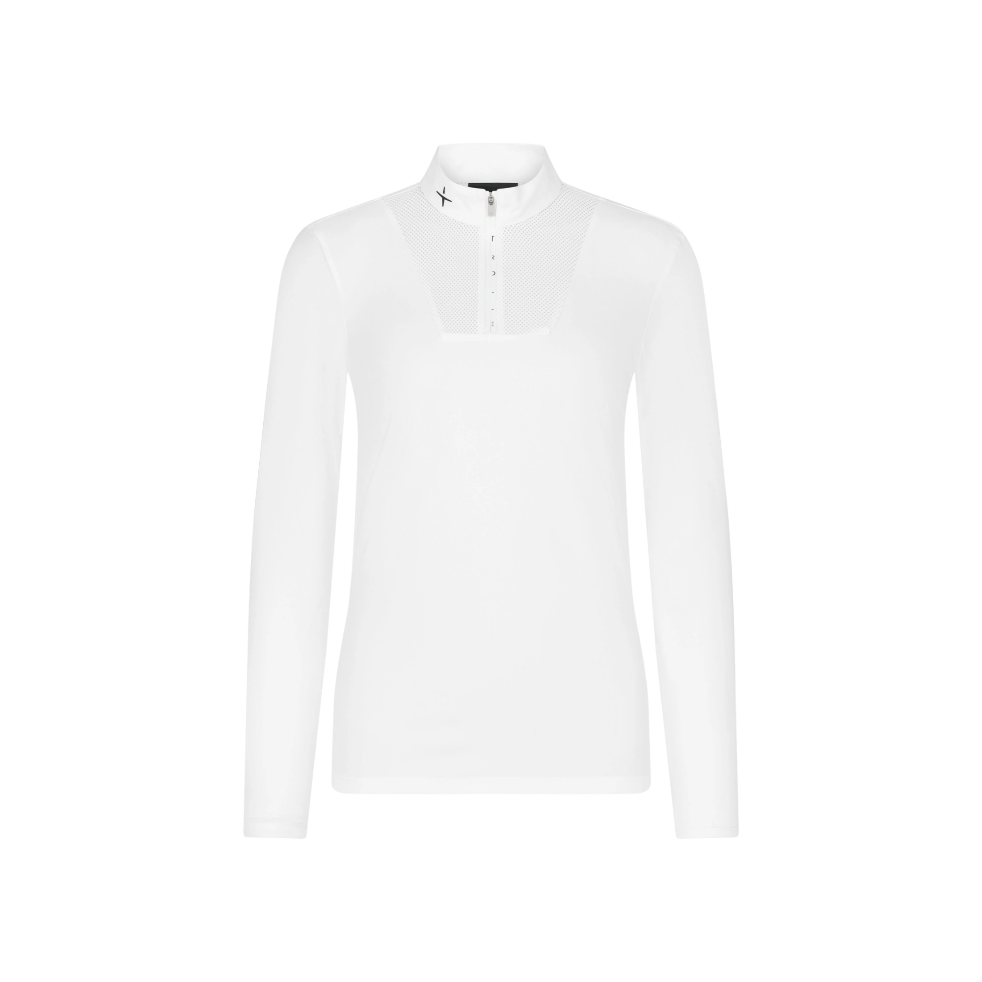 Trolle Ladies NEW Center Line Long Sleeve Competition Polo Balance, White