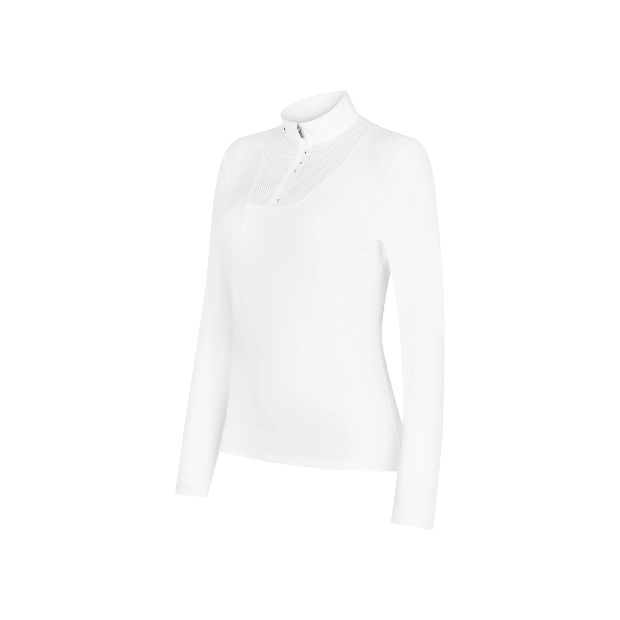 Trolle Ladies NEW Center Line Long Sleeve Competition Polo Balance, White