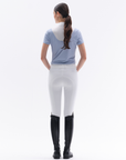 Trolle Ladies Short Sleeve Competition Mesh Polo, White/Astro Blue