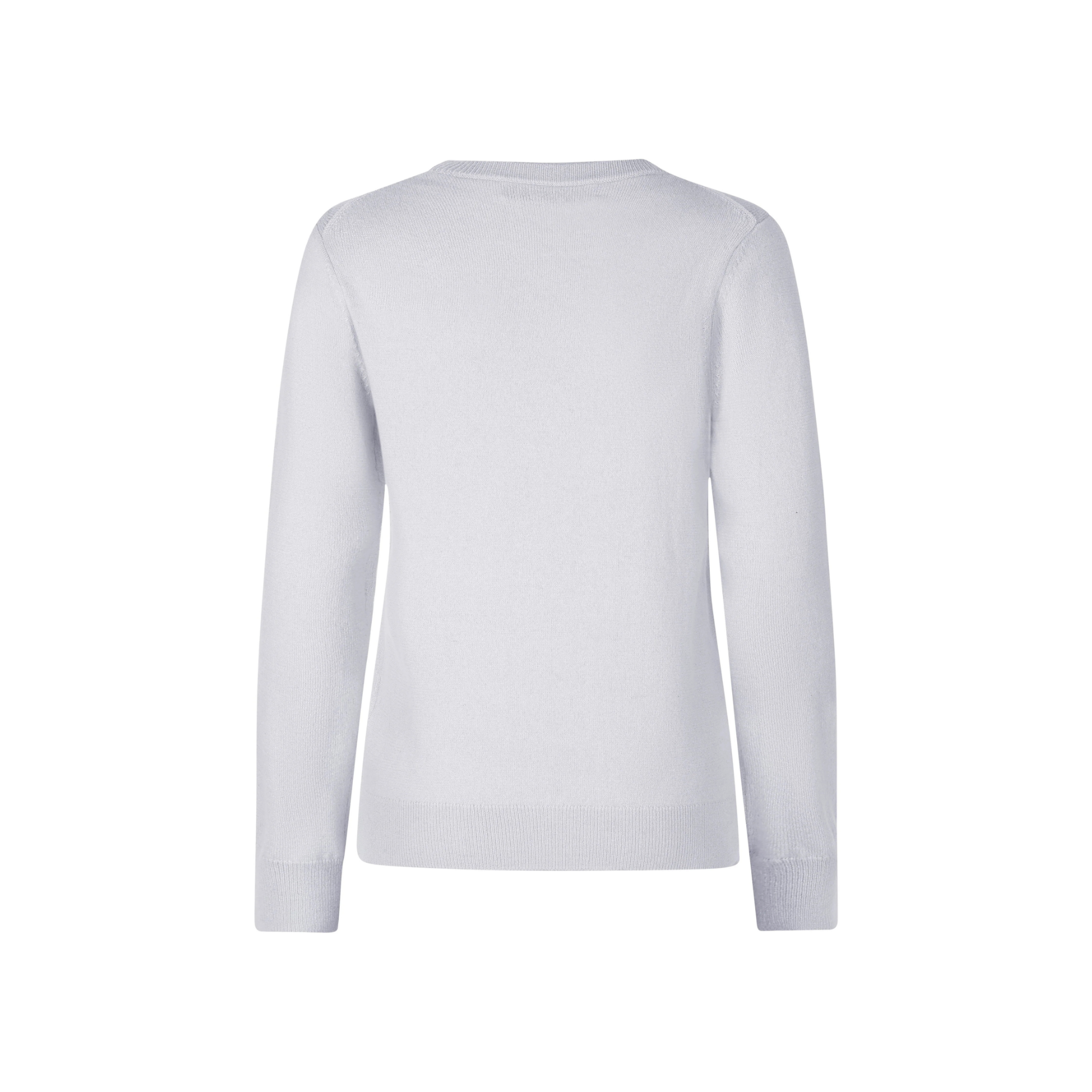 Trolle Ladies Tonal Fine Cashmere Crew Sweater, Light Grey