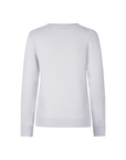 Trolle Ladies Tonal Fine Cashmere Crew Sweater, Light Grey
