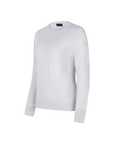 Trolle Ladies Tonal Fine Cashmere Crew Sweater, Light Grey