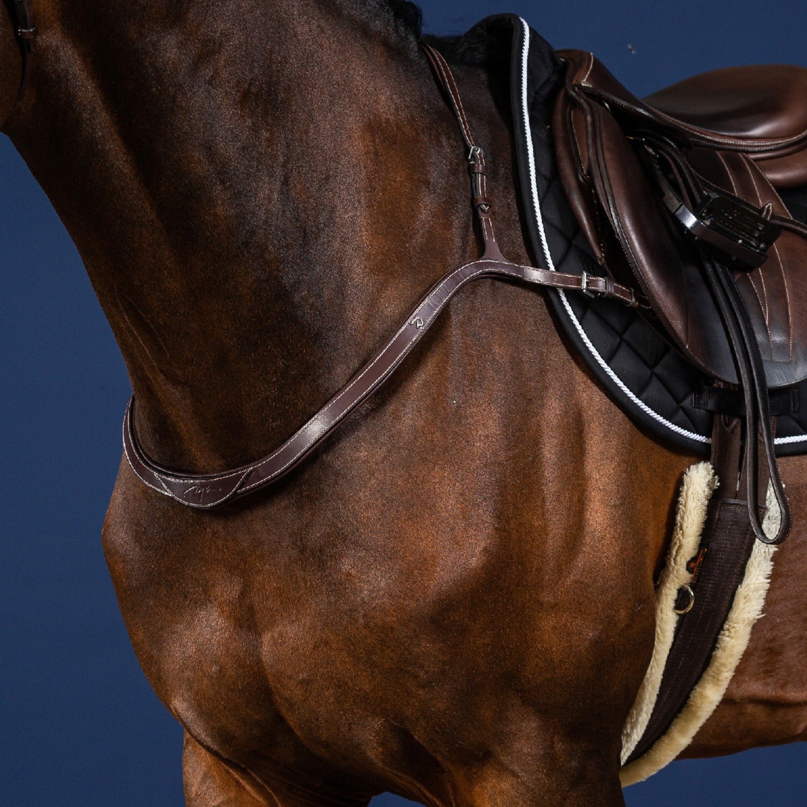 Dy'on Breast Collar, Brown, US Collection
