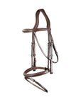 Dy'on Flash Noseband Bridle, Brown, US Collection